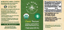 Classic Tincture 1000mg CBD - Sun God USDA Certified Organic