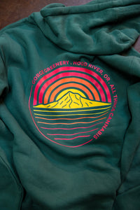 Sunset All Things Cannabis Sweatshirt Green