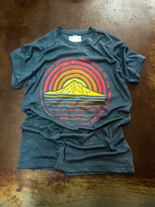 Sunset All Things Cannabis T-Shirt Indigo