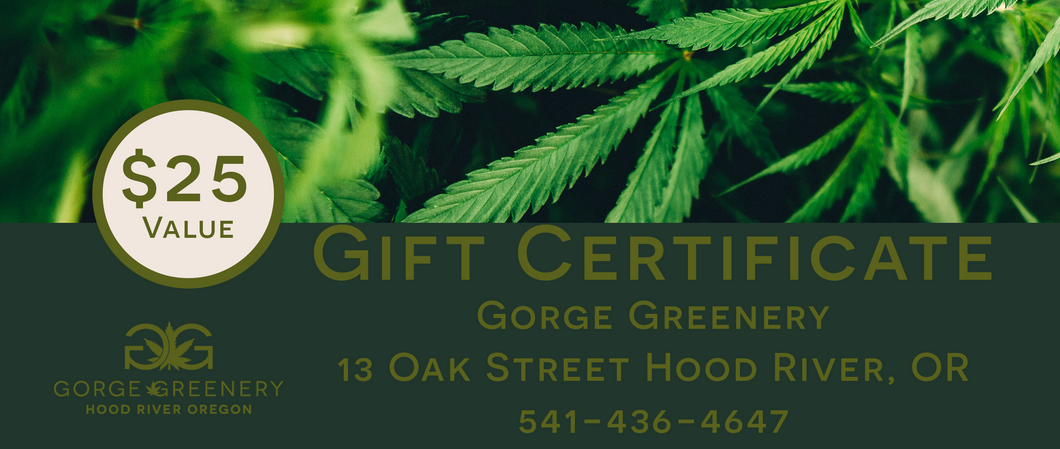 $25 Gorge Greenery Gift Certificate